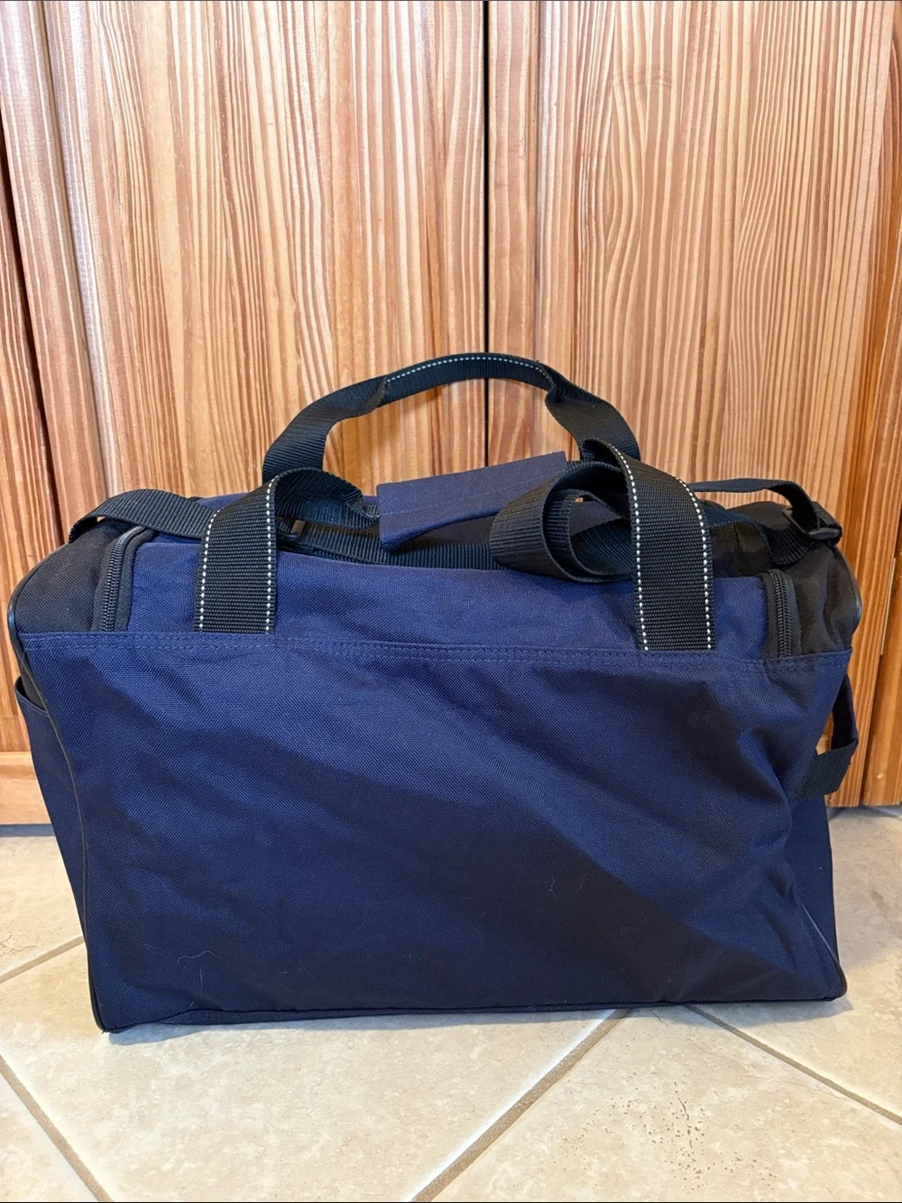 NEW Eastsport Duffle Bag Blue & Tan Sports Gym Luggage